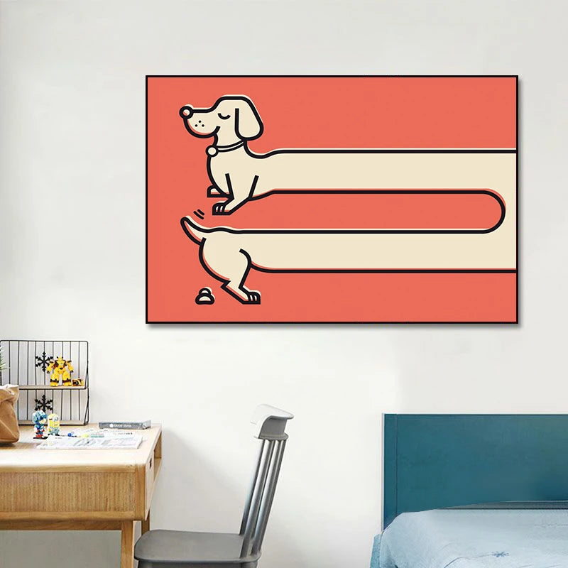 Poster dibujos salchi