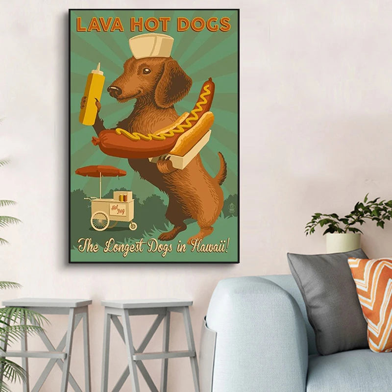 Poster dibujos salchi