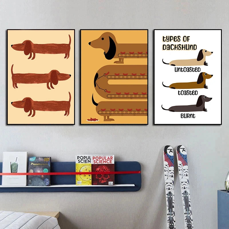 Poster dibujos salchi